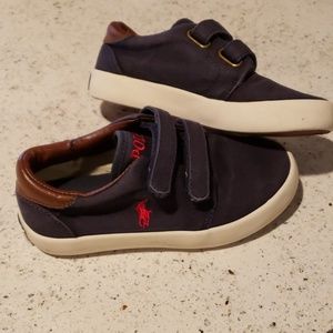 Navy canvas shoes